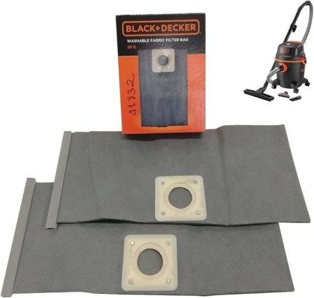 Set 2 saci de praf, Black &amp; Decker, Textil, 20 L - Img 2