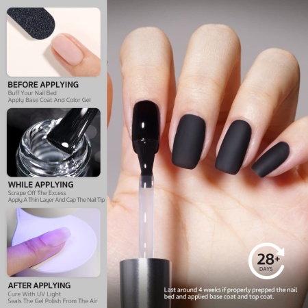 Set 3 în 1 Bază și Top Coat Vishine (3 x 16 ml): Base Coat, Top Coat Lucios No Wipe și Top Coat Mat (Matte &amp; Shiny Finish), Compatibilitate Universală, Rezistență 28+ Zile, Formulă Sigură Soak-Off - Img 5
