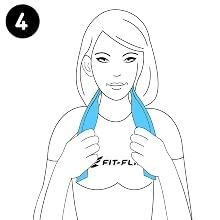 Set 3 prosoape răcoritoare instant Airflip Ice din microfibră, 100 x 30 cm, efect de răcire prin evaporare pentru gât și cap, ideale pentru drumeții, alergare, tenis și fitness - Img 7