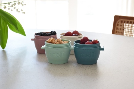 SET 4 RECIPIENTE SILICON SNAP&amp;GO, MELII LUXE, 4*118 ML - Img 3