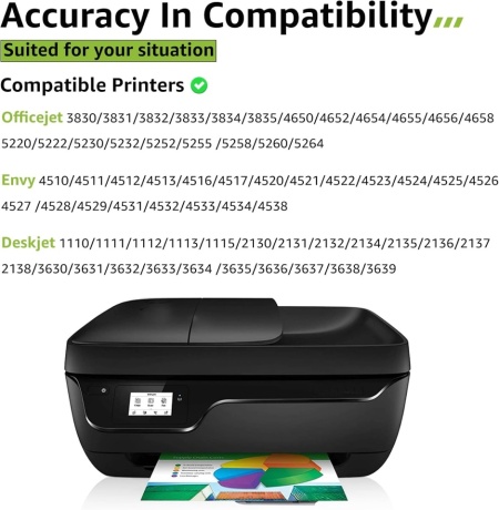 Set Cartușe de Cerneală Compatibile HP 302XL Negru și Color (Multipack), Capacitate Mare XL, Randament Până la 480 Pagini Negru și 330 Pagini Color, Cip Inteligent, pentru HP DeskJet, Envy și OfficeJet - Img 6