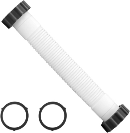 Set Furtun de Schimb cu Piuliță pentru Pompa de Piscină , Diametru 1.5 Inch (3.8 cm), Lungime 0.4 m, Alb - Img 6
