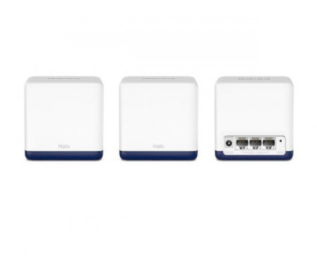 Sistem Wi-Fi Mesh Mercusys Halo H50G(3-pack), AC1900, Full Gigabit, cu acoperire completa pentru casa