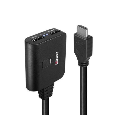 Splitter HDMI 4K@60Hz, 1in/2 out, Lindy 38356 - Img 7