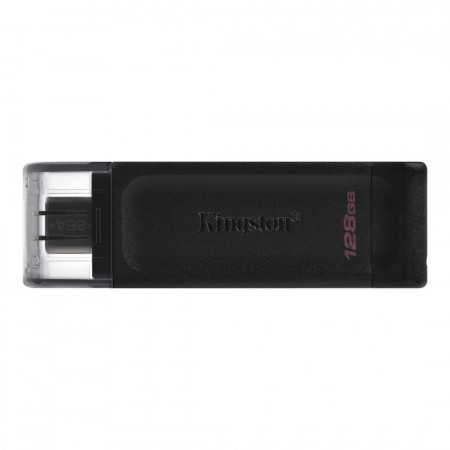 Stick memorie Kingston DataTraveler 70 128GB, USB 3.2 tip C, Black