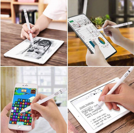 Stylus Pen capacitiv pentru iPad , Cartinoe, alb - Img 3