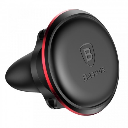 Suport auto magnetic rotatie 360 grade cu suport 2 cabluri si 2 placute cu adeziv pentru telefon incluse , Baseus , negru - Img 7