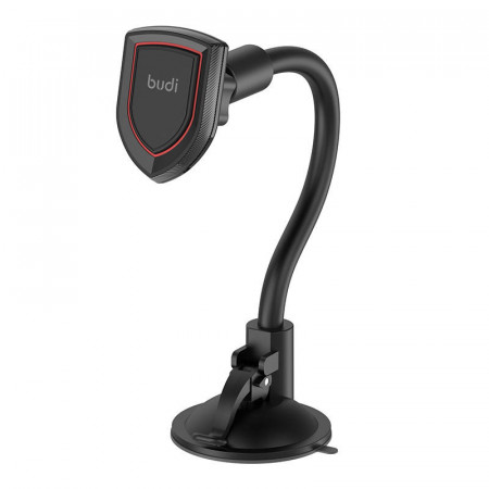 Suport auto pentru bord magnetic Budi 522, rotativ (negru)