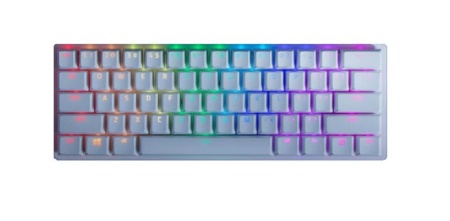 Tastatura gaming mecanica Razer Huntsman Mini, iluminare Chroma RGB, switch optic Purple, Alb Mercury - Img 3