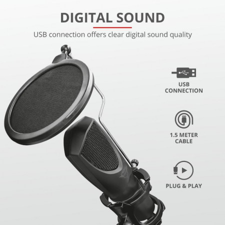 Trust GXT 232 Mantis Streaming Mic - Img 5