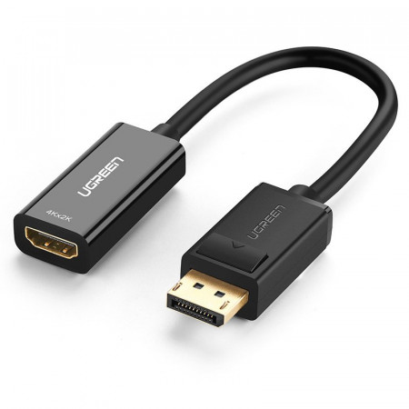 Ugreen DisplayPort (tata) - cablu adaptor HDMI (tata) 1080P 60Hz 12 biti negru (40362)