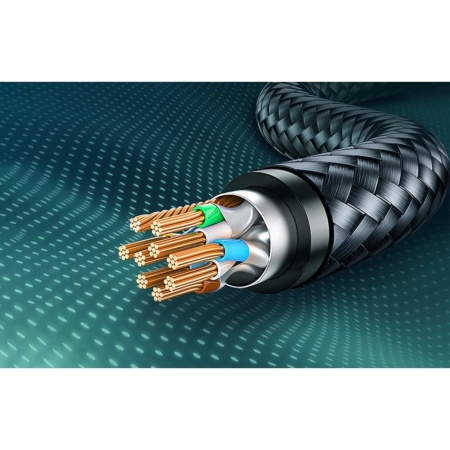 UGREEN NW150 Cat 7 F/FTP cablu Ethernet impletitura impletitura RJ45 5m (negru) - Img 2