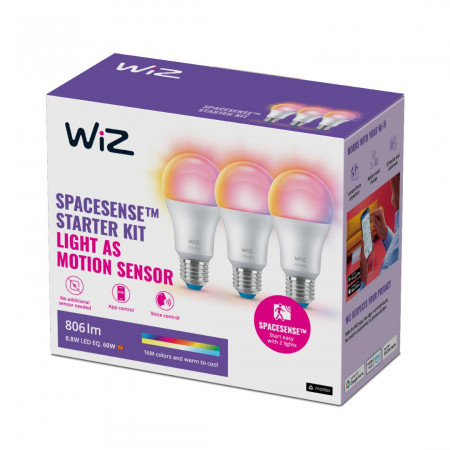 WI-FI BLE 60W A60 E27 822-65 RGB 3CT/6