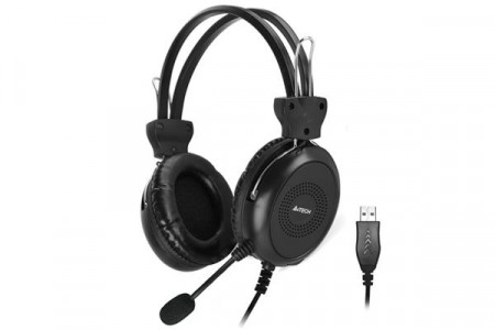 A4Tech Headphones HU-30 Stereo USB Black