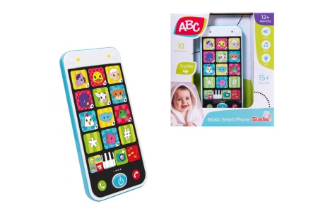 ABC TELEFON INTELIGENT CU MUZICA SI LUMINI BEBE - Img 3