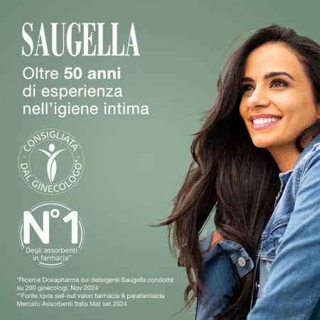 Absorbante de Noapte cu Aripioare Saugella Cotton Touch, 100% Bumbac, Protecție Activă cu Extract de Cimbru (Thymus Vulgaris), Hipoalergenice, 36 Bucăți - Img 3