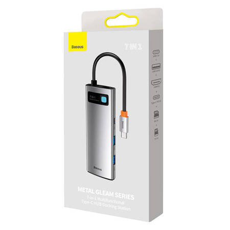 Adaptor Hub Baseus 7in1 USB-C la 2x USB 3.0 + HDMI + USB-C PD - Img 3