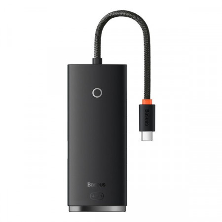 Adaptor HUB din seria Baseus Lite USB tip C - 4x USB 3.0 25cm negru (WKQX030301)