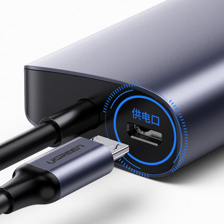 Adaptor multifunctional Ugreen HUB USB Tip C - 3 x USB / Ethernet RJ-45 / micro USB gri (CM252) - Img 8