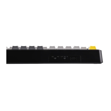 AJAZZ AK980 V2 Mechanical Keyboard TFT Screen Bluetooth ,2.4G Wireless ,Wired RGB, Grey-White-Yellow - Img 4