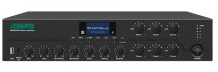 Amplificator Mixer digital DSPPA DMA6350U, 350W, cu 6 zone și stație de paging la distanță