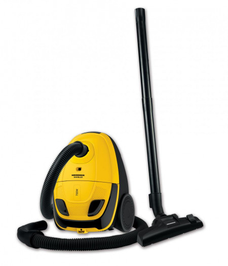 Aspirator cu sac Heinner HVC-MTB700YL, 700W, 2L, Sac Textil, Galben - Img 2