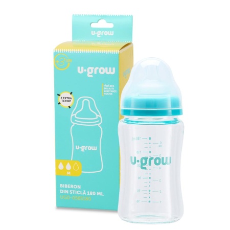 Biberon de sticla180 ml+2 tetine extra - Img 4