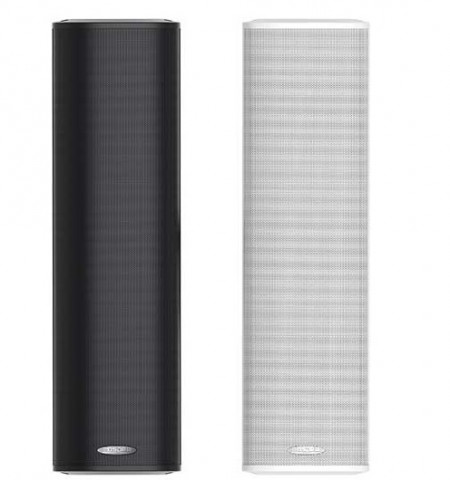 Boxe coloana 30W pe 100V DSPPA DSP255II, montaj ext / int, carcasa aluminiu, Waterproof, IP66, Negru (pereche)