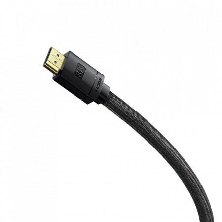 Cablu Baseus HDMI 2.1 cable 8K 60 Hz 48 Gbps / 4K 120 Hz / 2K 144 Hz 3D eARC QMS Dynamic HDR VRR ALLM 3 m black (CAKGQ-L01) - Img 8
