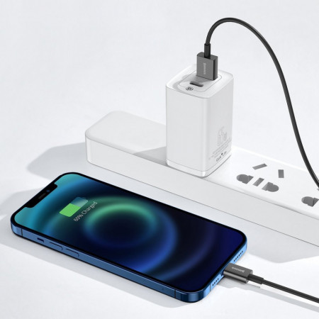 Cablu Baseus Superior USB - Lightning fast charging 2,4 A 1 m black (CALYS-A01) - Img 3