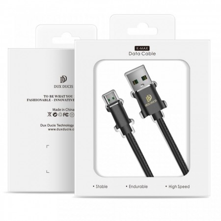 Cablu de date Dux Ducis K-Max , Usb la Micro-USB, 5V , 4A , 1M , negru - Img 4