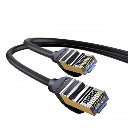 Cablu de retea RJ45 de mare viteza Baseus Speed Seven 10 Gbps 1.5 m negru (WKJS010001) - Img 3