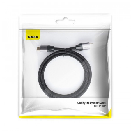 Cablu HDMI la HDMI Baseus Enjoyment Series 4K, 2m Dark gray - Img 2