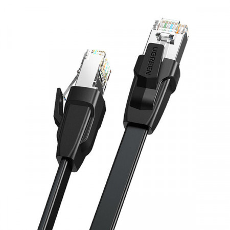 Cablu LAN Ugreen Ethernet Cat.8 U / FTP plat 1m negru (NW134)