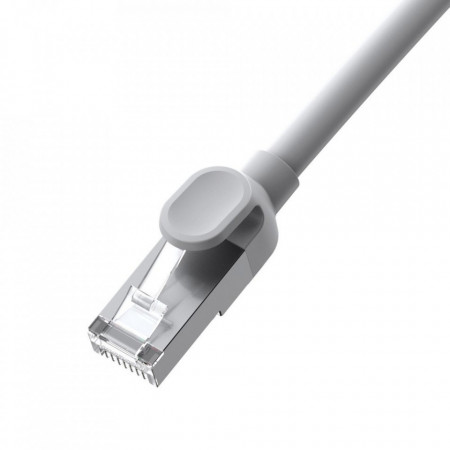Cablu patchcord Baseus Ethernet RJ45 Cat 6 UTP 1000Mbps 0,5 m gri (PCWL-F0G) - Img 2