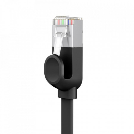 Cablu patchcord Ethernet plat Baseus RJ45 Cat 6 1000Mbps 3 m negru (PCWL-C01) - Img 6