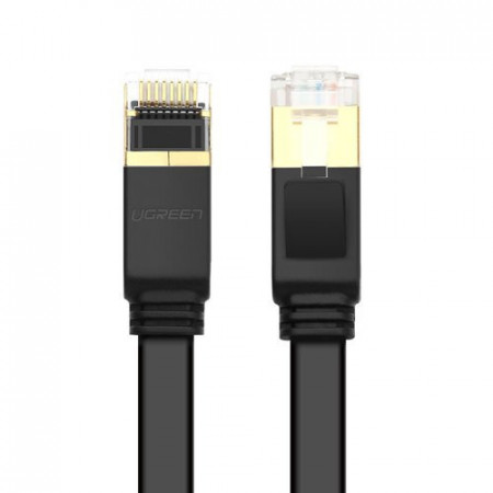 Cablu plat Ugreen Ethernet RJ45 Cat 7 STP LAN 10 Gbps 10m Black (NW106 11265) - Img 7
