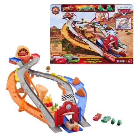 CARS RACE AND RESCUE SET DE JOACA CURCUIT DE SALVARE SI 3 MASINUTE METALICE - Img 2