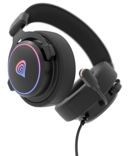 Casti cu fir Genesis Neon 764 negru - Img 17