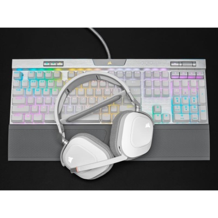 Casti Gaming Corsair HS80 RGB WIRELESS White - Img 13