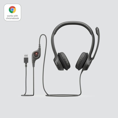Casti Logitech H390 cu microfon, negru - Img 8