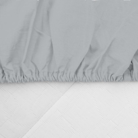CEARCEAF PAT CU ELASTIC 90X200 CM GRI - Img 3