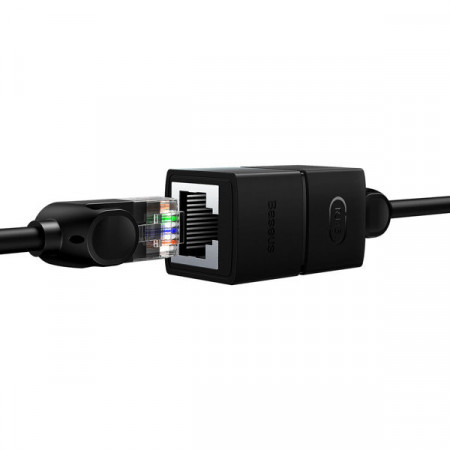 Conector de retea Baseus AirJoy Series RJ-45 Conector cablu Ethernet 1 buc - negru - Img 6