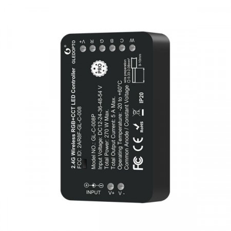 Controler LED Gledopto Zigbee Pro RGB+CCT (Zigbee+RF) 12V / 24V / 36V / 48V / 54V DC - Img 3