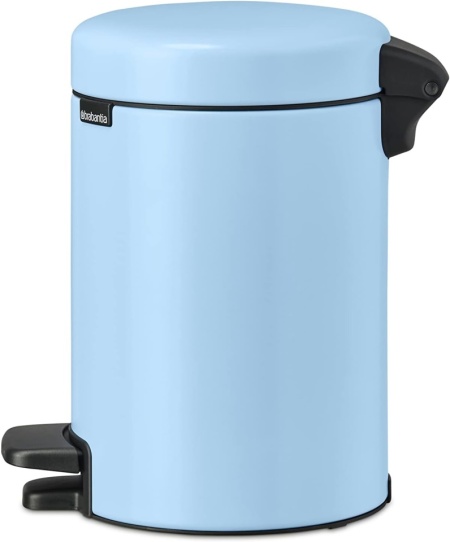 Coș de gunoi cu pedală Brabantia NewIcon, capacitate 5L, închidere silențioasă Soft-Close, găleată interioară detașabilă, Dreamy Blue (Albastru) - Img 7