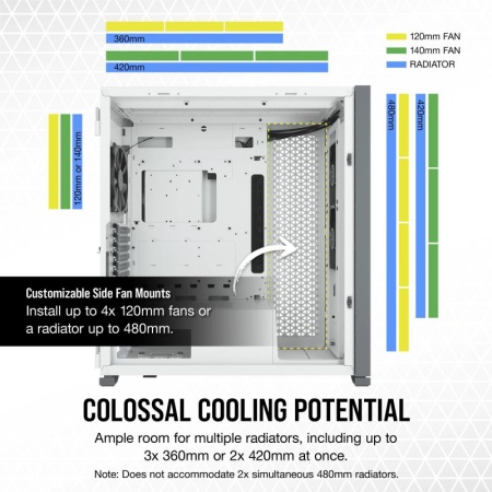 CR Case 7000D AIRFLOW Full-Tower White - Img 9