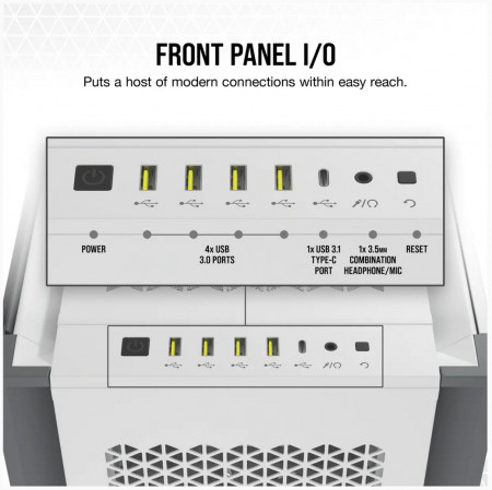 CR Case 7000D AIRFLOW Full-Tower White - Img 5
