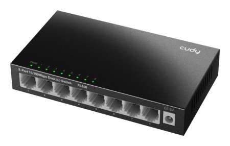 CUDY 8-Port 10/100 Mbps Metal Switch - Img 3