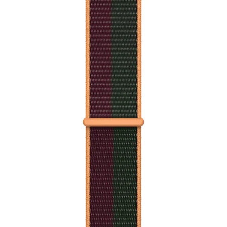 Curea Apple Watch Sport Loop, 41mm, Dark Cherry/Forest Green - Img 2