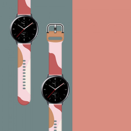 Curea de schimb Moro pentru Samsung Galaxy Watch 42mm camo negru (12) - Img 2